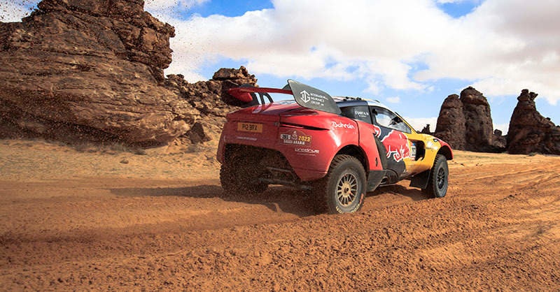 Sebastien Loeb (FRA) for Bahrain Raid Xtreme races during stage 4 of Rally Dakar 2023 at Ha'il to Ha'il, Saudi Arabia on January 04, 2023. // Flavien Duhamel / Red Bull Content Pool // SI202301040178 // Usage for editorial use only //