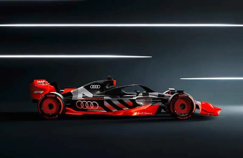 Showcar with Audi F1 launch livery
