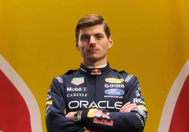 Max Verstappen poses in the 2026 Oracle Red Bull Racing Sparco Race Suit on January 19, 2026 in Detriot, USA // Khalil Musa / Red Bull Content Pool // SI202601200184 // Usage for editorial use only //