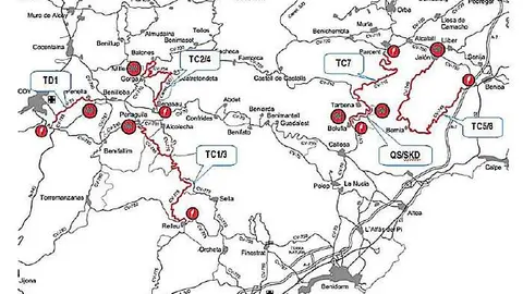 Rallye la Nucia_tramos