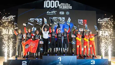 Sébastien Buemi, Brendon Hartley, Ryo Hirakawa, Mike Conway, Jose Maria Lopez, Kamui kobayashi 
TOYOTA GAZOO Racing. 
World Endurance Championship
1000 Miles of Sebring
Sebring Circuit Florida, USA
13th to 17th March 2023



