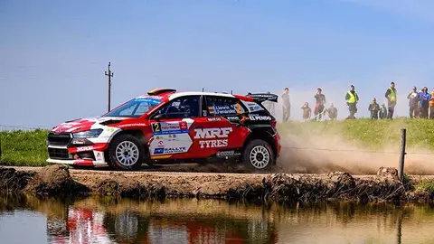 Efren Lllarena at FIA ERC - Fia European Rally Championship 2023 at Mikolajki, Poland // @World / Red Bull Content Pool // SI202305200436 // Usage for editorial use only // 