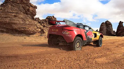 Sebastien Loeb (FRA) for Bahrain Raid Xtreme races during stage 4 of Rally Dakar 2023 at Ha'il to Ha'il, Saudi Arabia on January 04, 2023. // Flavien Duhamel / Red Bull Content Pool // SI202301040178 // Usage for editorial use only //