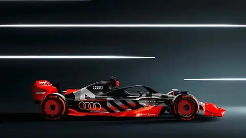 Showcar with Audi F1 launch livery