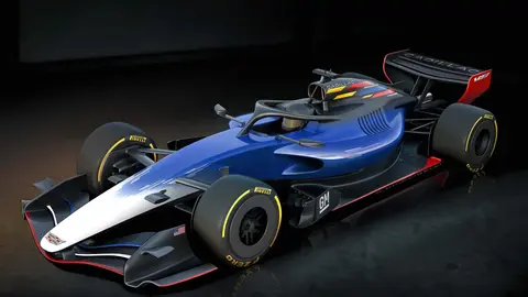 General Motors and TWG Global have reached an agreement in principle with Formula 1 to bring a Cadillac team to the series in 2026.  This GM Design rendering of the Cadillac Formula 1 Team&rsquo;s conceptual theme pays tribute to the brand's American heritage.