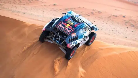 Nani Roma (ESP) for Ford M-Sport races during stage 6 of Rally Dakar 2025 from HAIL to AL DUWADIMI, Saudi Arabia on January 10, 2025. // Flavien Duhamel / Red Bull Content Pool // SI202501110661 // Usage for editorial use only //