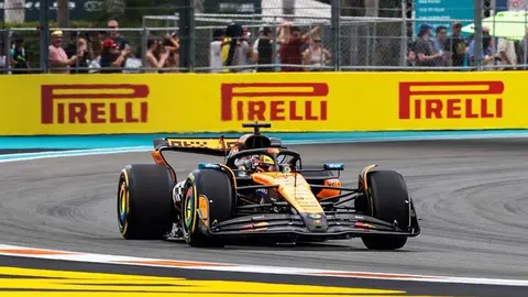 MIAMI, FLORIDA - MAY 02: po prior to Sprint qualifying ahead of the F1 Grand Prix of Miami at Miami International Autodrome on May 02, 2025 in Miami, Florida. (Photo by Alexander Trienitz/LAT Images)