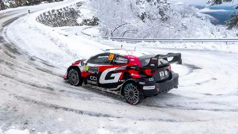 Oliver Solberg (SWE) Elliott Edmondson (GBR) Of team TOYOTA GAZOO RACING WRT  are seen performing during the  World Rally Championship Monte-Carlo in Gap, France on  25,January. 2025 // Jaanus Ree / Red Bull Content Pool // SI202601250073 // Usage for editorial use only //