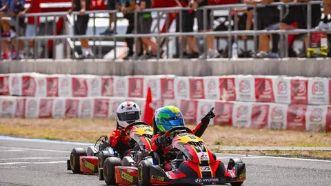El piloto langreano suma ya seis triunfos consecutivos en la CS55 Racing Karting Academy