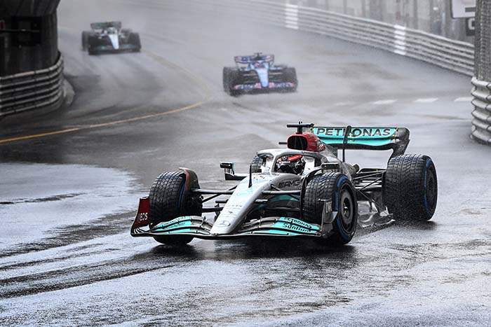 Formel 1 - Mercedes-AMG Petronas Motorsport, Großer Preis von Monaco 2022. George Russell 

Formula One - Mercedes-AMG Petronas Motorsport, 2022 Monaco GP. George Russell 