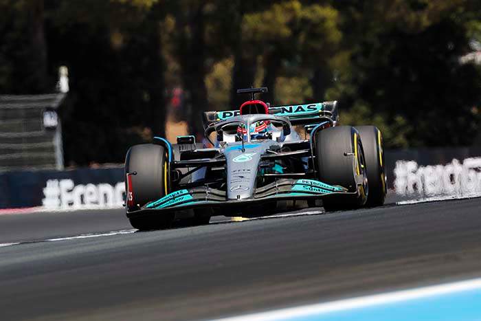 Formel 1 - Mercedes-AMG Petronas Motorsport, Großer Preis von Frankreich 2022. George Russell 

Formula One - Mercedes-AMG Petronas Motorsport, 2022 French GP. George Russell 