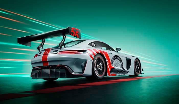 Mercedes-AMG GT3 als streng limitiertes EDITION-55-Sondermodell 

Mercedes-AMG GT3 as a strictly limited EDITION 55 special series 