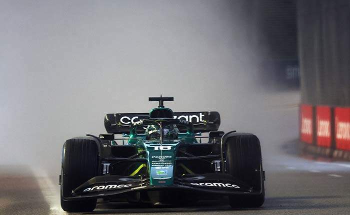 action, Marina Bay Circuit, F12217a, F1, GP, Singapore
Lance Stroll, Aston Martin AMR22