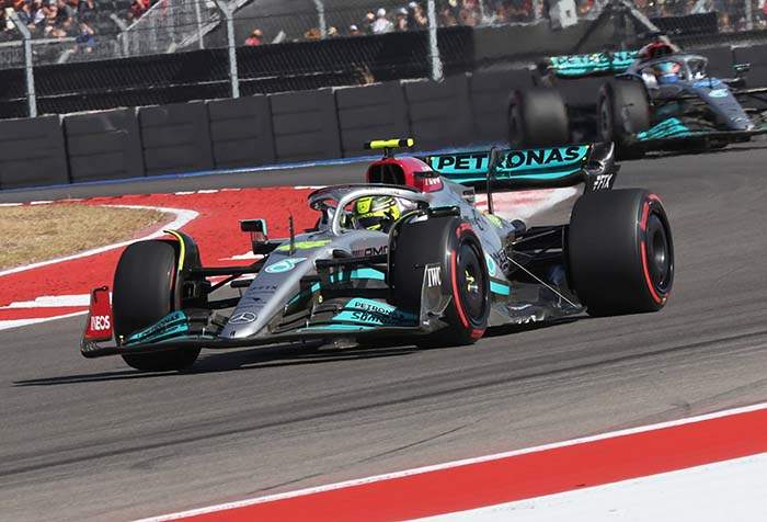 Formel 1 - Mercedes-AMG Petronas Motorsport, Großer Preis der USA 2022. Lewis Hamilton 

Formula One - Mercedes-AMG Petronas Motorsport, 2022 United States GP. Lewis Hamilton 