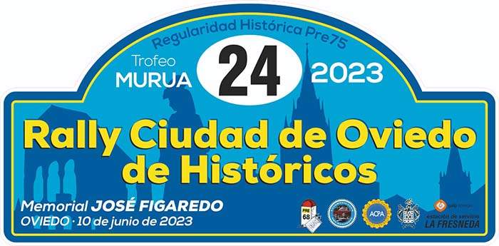 placa Rallye Ciudad Oviedo Historicos