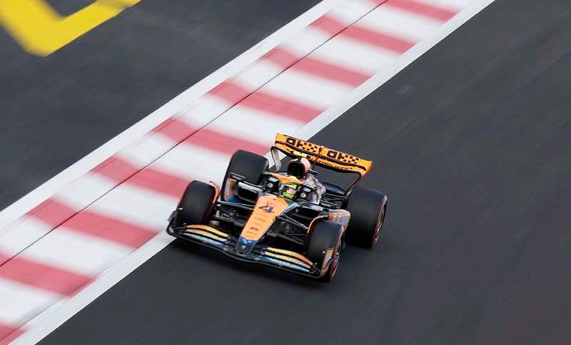 YAS MARINA CIRCUIT, UNITED ARAB EMIRATES - NOVEMBER 25: Lando Norris, McLaren MCL60 during the Abu Dhabi GP at Yas Marina Circuit on Saturday November 25, 2023 in Abu Dhabi, United Arab Emirates. (Photo by Jake Grant / LAT Images)