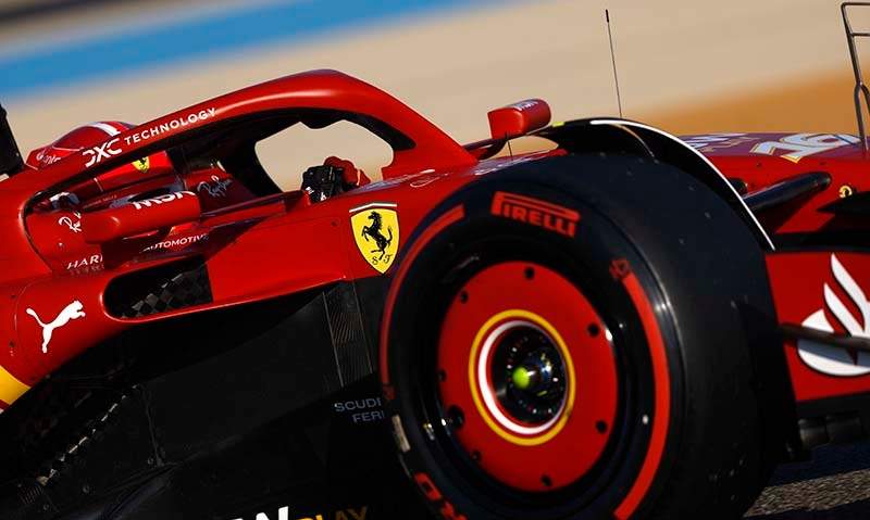 BAHRAIN INTERNATIONAL CIRCUIT, BAHRAIN - MARCH 01: Charles Leclerc, Ferrari SF-24 during the Bahrain GP at Bahrain International Circuit on Friday March 01, 2024 in Sakhir, Bahrain. (Photo by Zak Mauger / LAT Images)
