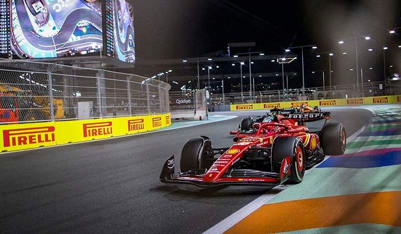 16 LECLERC Charles (mco), Scuderia Ferrari SF-24, action during the Formula 1 STC Saudi Arabian Grand Prix 2024, 2nd round of the 2024 Formula One World Championship from March 7 to 9, 2024 on the Jeddah Corniche Circuit, in Jeddah, Saudi Arabia - Photo Xavi Bonilla / DPPI