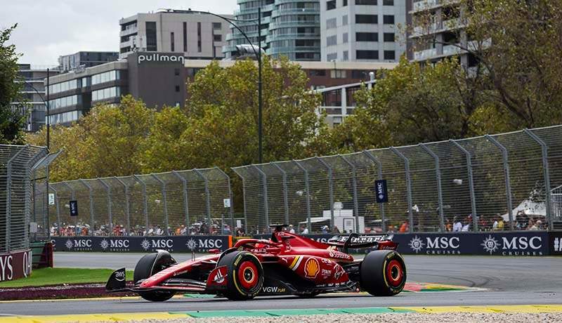 16 LECLERC Charles (mco), Scuderia Ferrari SF-24, action during the Formula 1 Rolex Australian Grand Prix 2024, 3rd round of the 2024 Formula One World Championship from March 22 to 24, 2024 on the Albert Park Circuit, in Melbourne, Australia - Photo Florent Gooden / DPPI