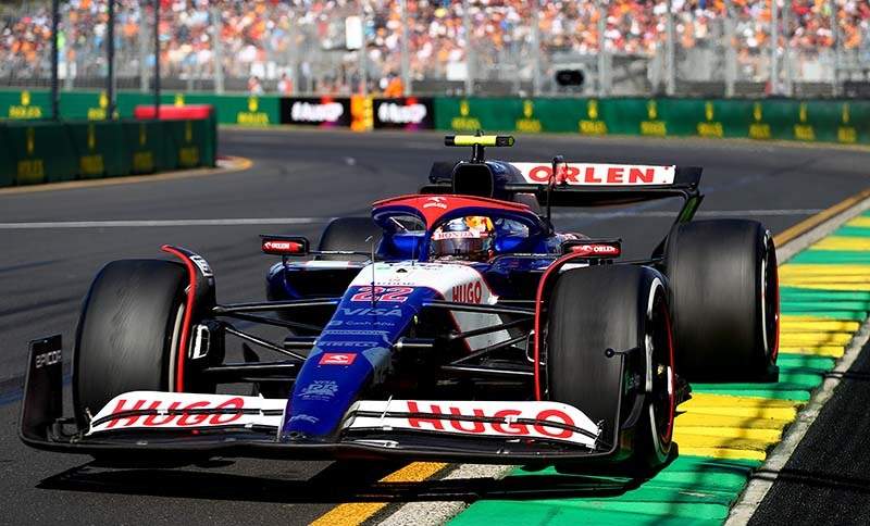 MELBOURNE, AUSTRALIA - MARCH 24: Yuki Tsunoda of Japan driving the (22) Visa Cash App RB VCARB 01 on track during the F1 Grand Prix of Australia at Albert Park Circuit on March 24, 2024 in Melbourne, Australia. (Photo by Peter Fox/Getty Images) // Getty Images / Red Bull Content Pool // SI202403240317 // Usage for editorial use only //
