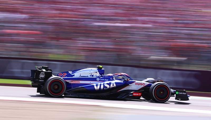 IMOLA, ITALY - MAY 19: Yuki Tsunoda of Japan driving the (22) Visa Cash App RB VCARB 01 on track during the F1 Grand Prix of Emilia-Romagna at Autodromo Enzo e Dino Ferrari Circuit on May 19, 2024 in Imola, Italy. (Photo by Lars Baron/Getty Images) // Getty Images / Red Bull Content Pool // SI202405190636 // Usage for editorial use only //