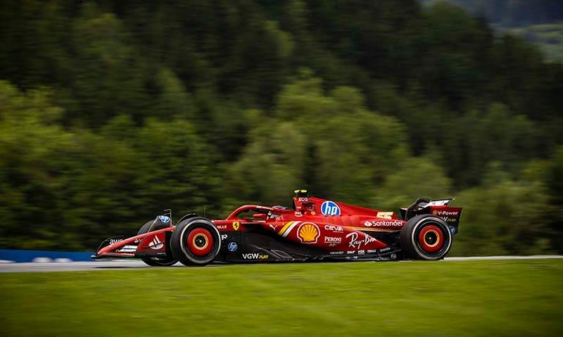 RED BULL RING, AUSTRIA - JUNE 28: Carlos Sainz, Ferrari SF-24 during the Austrian GP at Red Bull Ring on Friday June 28, 2024 in Spielberg, Austria. (Photo by Sam Bloxham / LAT Images)