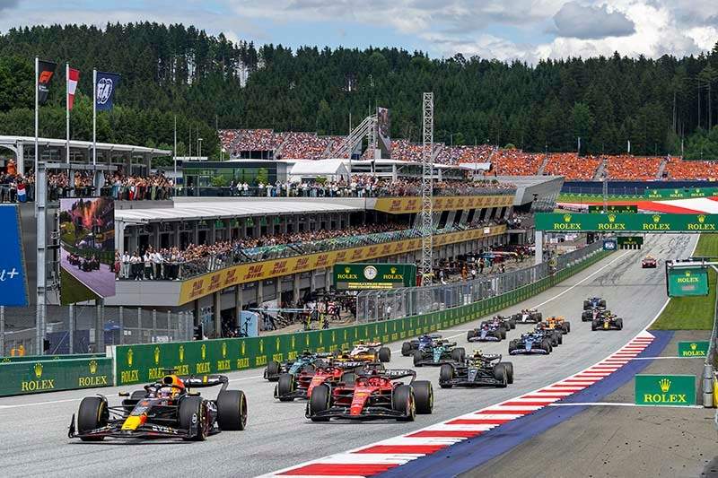 Max Verstappen seen during the 10th stop of the FIA Formula One World Championship at the  Red Bull Ring in Spielberg, Austria on July 2, 2023. // Joerg Mitter / Red Bull Ring // SI202307020813 // Usage for editorial use only //