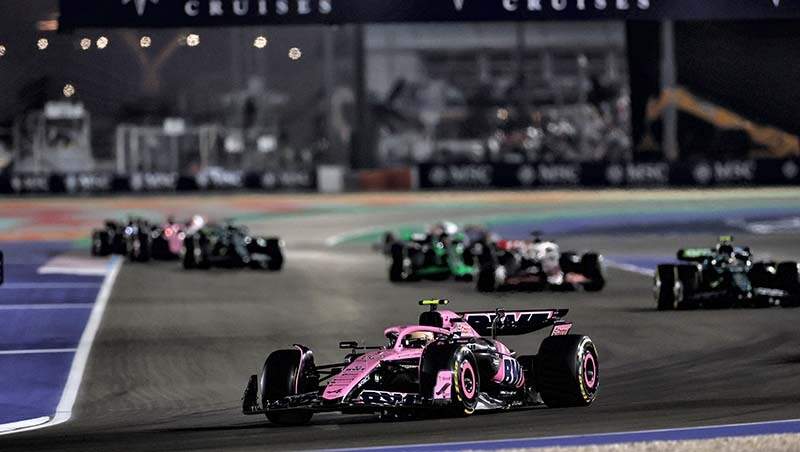Pierre Gasly (FRA) Alpine F1 Team A524.  Formula 1 World Championship, Rd 23, Qatar Grand Prix, Saturday 30th November 2024. Doha, Qatar.