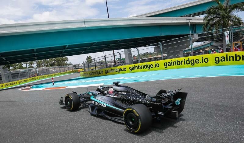 Formel 1 - Mercedes-AMG PETRONAS F1 Team, Miami Grand Prix 2025. George Russell 

Formula One - Mercedes-AMG PETRONAS F1 Team, 2025 Miami Grand Prix. George Russell