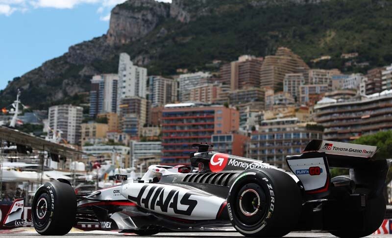 MONTE-CARLO, MONACO - MAY 23: Esteban Ocon of France driving the (31) Haas F1 VF-25 Ferrari on track during practice ahead of the F1 Grand Prix of Monaco at Circuit de Monaco on May 23, 2025 in Monte-Carlo, Monaco. (Photo by Andy Hone/LAT Images)