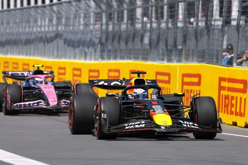 MONTREAL, QUEBEC - JUNE 15: Max Verstappen of the Netherlands driving the (1) Oracle Red Bull Racing RB21 on track prior to the F1 Grand Prix of Canada at Circuit Gilles-Villeneuve on June 15, 2025 in Montreal, Quebec. (Photo by Sam Bloxham/LAT Images)