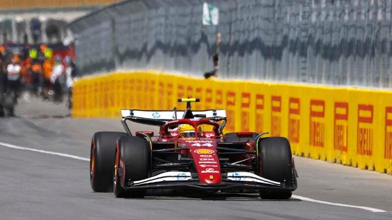 MONTREAL, QUEBEC - JUNE 15: Lewis Hamilton of Great Britain driving the (44) Scuderia Ferrari SF-25 on track prior to the F1 Grand Prix of Canada at Circuit Gilles-Villeneuve on June 15, 2025 in Montreal, Quebec. (Photo by Sam Bloxham/LAT Images)