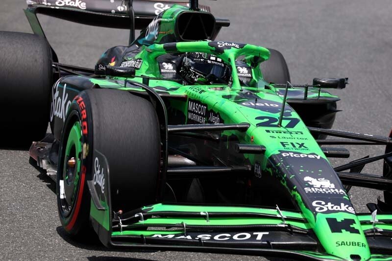 MIAMI, FLORIDA - MAY 02: Nico Hulkenberg of Germany driving the (27) Kick Sauber C45 Ferrari on track during practice ahead of the F1 Grand Prix of Miami at Miami International Autodrome on May 02, 2025 in Miami, Florida. (Photo by Steven Tee/LAT Images)