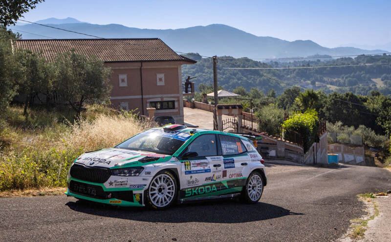Giandomenico BASSO during the FIA European Rally Championship in Fiuggi,Italy on 04, July 2025 // @World / Red Bull Content Pool // SI202507040362 // Usage for editorial use only //