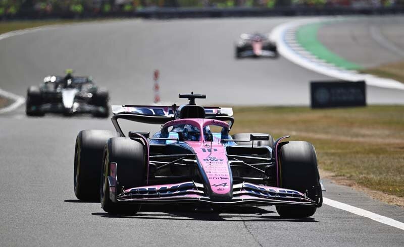 NORTHAMPTON, ENGLAND - JULY 04: Pierre Gasly of France driving the (10) Alpine F1 A525 Renault on track during practice ahead of the F1 Grand Prix of Great Britain at Silverstone Circuit on July 04, 2025 in Northampton, England. (Photo by Sam Bagnall/Sutton Images)