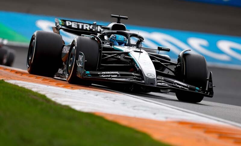 Formel 1 - Mercedes-AMG PETRONAS F1 Team, Großer Preis der Niederlande 2025. George Russell 

Formula One - Mercedes-AMG PETRONAS F1 Team, 2025 Dutch Grand Prix. George Russell
