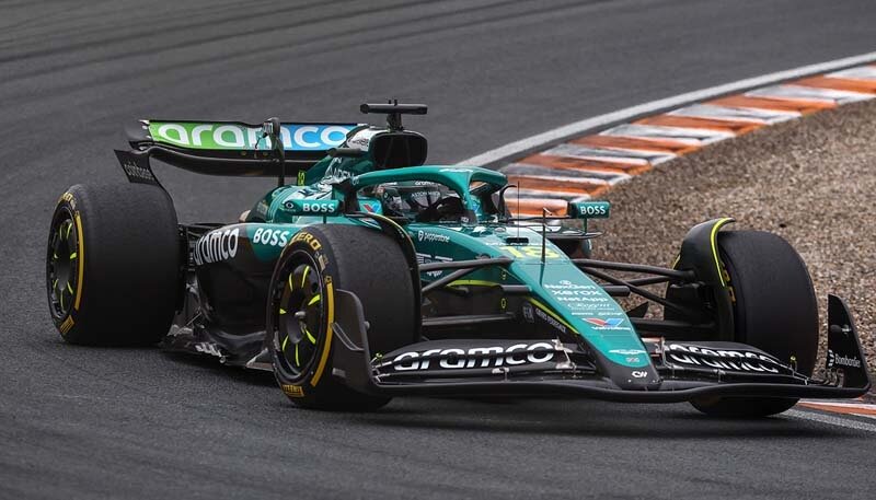 ZANDVOORT, NETHERLANDS - AUGUST 31: Lance Stroll of Canada driving the (18) Aston Martin F1 Team AMR25 Mercedes on track during the F1 Grand Prix of Netherlands at Circuit Zandvoort on August 31, 2025 in Zandvoort, Netherlands. (Photo by Joe Portlock/Getty Images)
2233003208
Colour Image, Horizontal, sport, motorsport, formula one racing