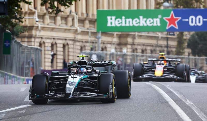 Formel 1 - Mercedes-AMG PETRONAS F1 Team, Großer Preis von Aserbaidschan 2025. Kimi Antonelli 

Formula One - Mercedes-AMG PETRONAS F1 Team, 2025 Azerbaijan Grand Prix. Kimi Antonelli