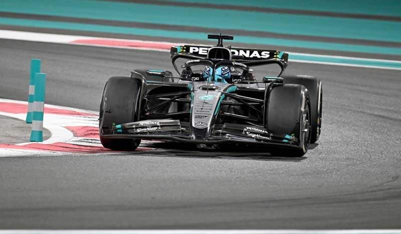 Formel 1 - Mercedes-AMG PETRONAS F1 Team, Großer Preis von Abu Dhabi 2025. George Russell 

Formula One - Mercedes-AMG PETRONAS F1 Team, 2025 Abu Dhabi Grand Prix. George Russell