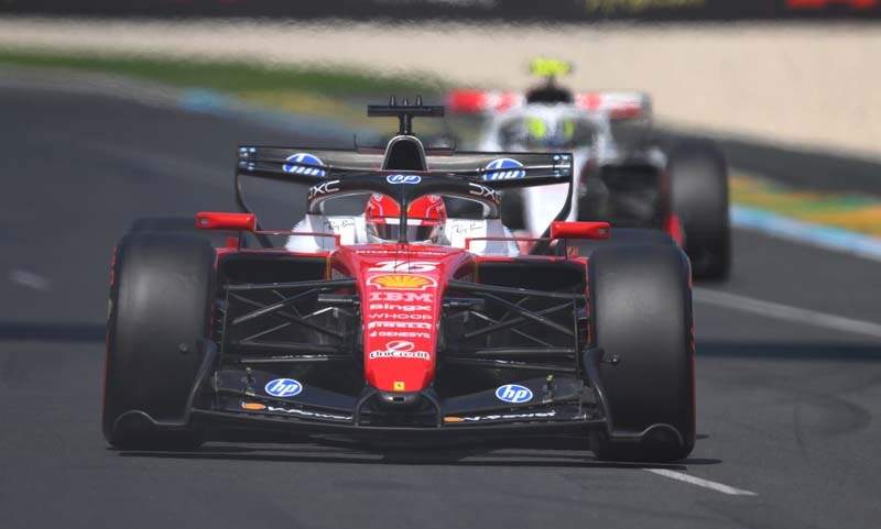 MELBOURNE, AUSTRALIA - MARCH 07: Charles Leclerc of Monaco driving the (16) Scuderia Ferrari SF-26 on track during final practice ahead of the F1 Grand Prix of Australia at Albert Park Grand Prix Circuit on March 07, 2026 in Melbourne, Australia. (Photo by Simon Galloway/LAT Images)