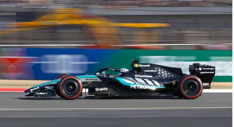 Formel 1 - Mercedes-AMG PETRONAS F1 Team, Großer Preis von China 2026. George Russell 

Formula One - Mercedes-AMG PETRONAS F1 Team, 2026 Chinese GP. George Russell