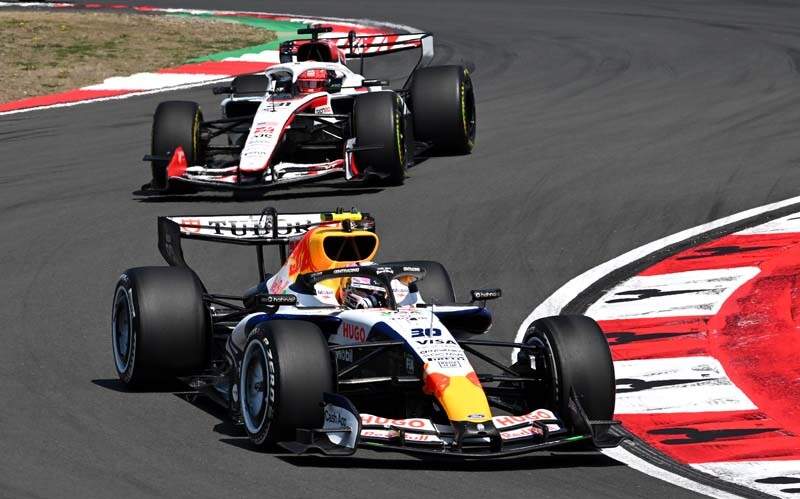 SHANGHAI, CHINA - MARCH 14: Liam Lawson of New Zealand driving the (30) Visa Cash App Racing Bulls VCARB 03 RB Ford on track during the Sprint ahead of the F1 Grand Prix of China at Shanghai International Circuit on March 14, 2026 in Shanghai, China. (Photo by Rudy Carezzevoli/Getty Images)