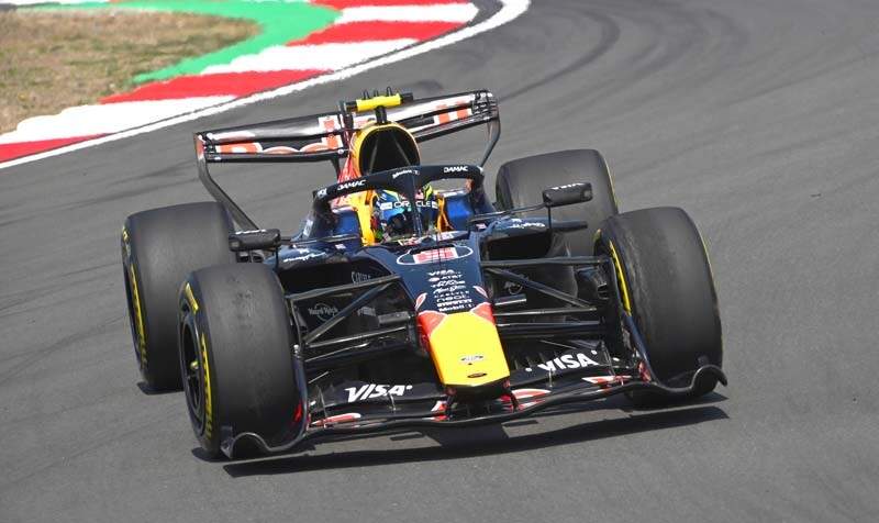 SHANGHAI, CHINA - MARCH 13: Isack Hadjar of France driving the (6) Oracle Red Bull Racing RB22 Red Bull Ford on track during practice ahead of the F1 Grand Prix of China at Shanghai International Circuit on March 13, 2026 in Shanghai, China. (Photo by Rudy Carezzevoli/Getty Images)
